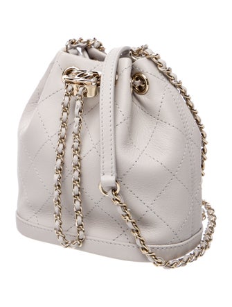 Chanel Mini Quilted Bucket Bag