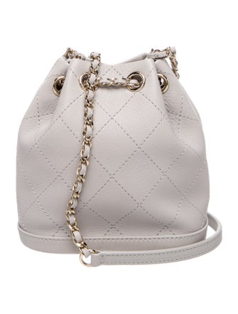 Chanel Mini Quilted Bucket Bag