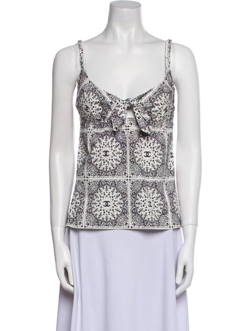 Chanel 2014 Printed Top