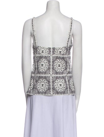 Chanel 2014 Printed Top