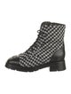 Chanel 2022 Interlocking CC Logo Combat Boots