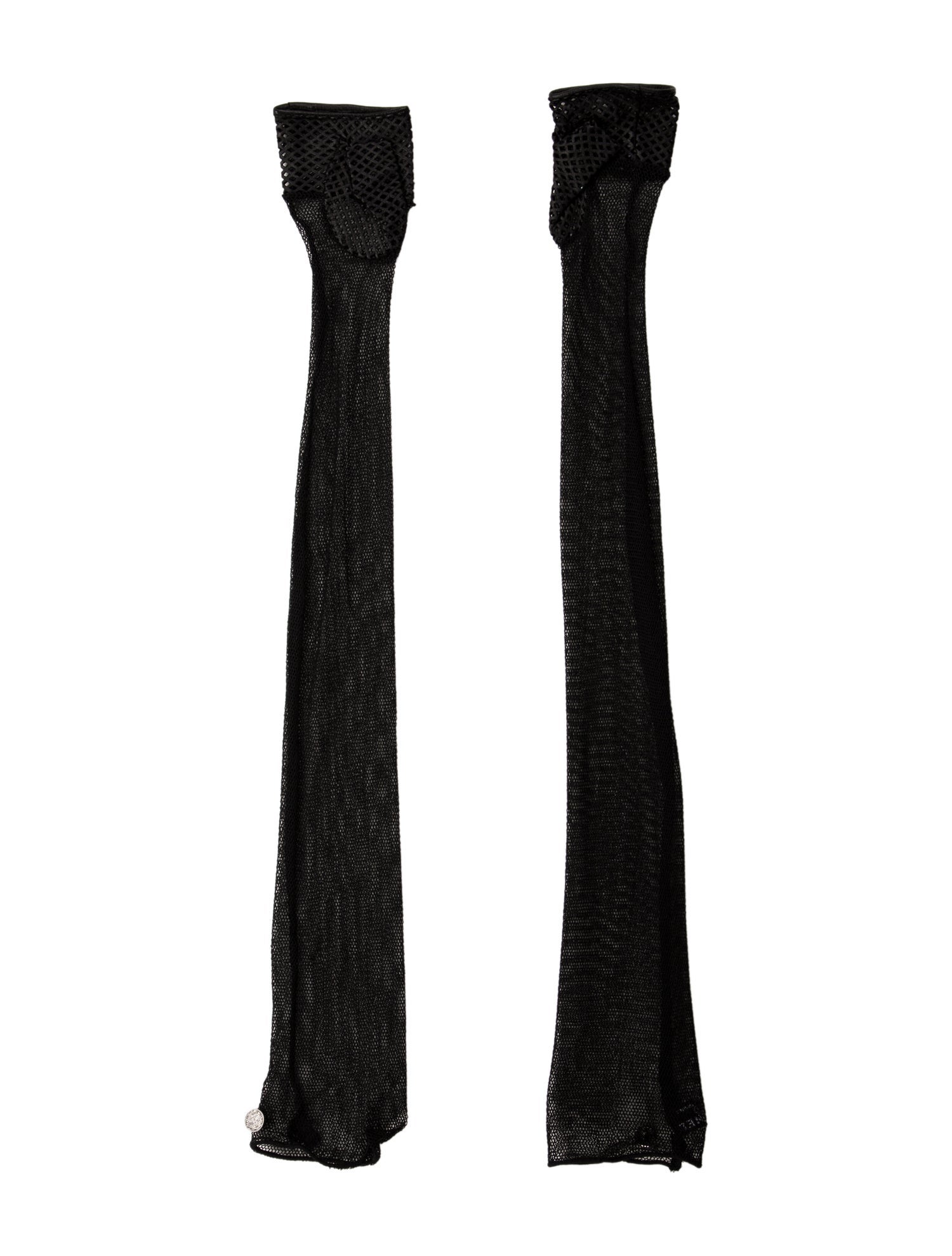 Chanel Blach mesh gloves
