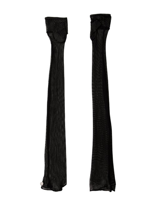 Chanel Blach mesh gloves