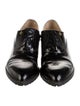 Chanel Interlocking CC Logo Leather Oxfords