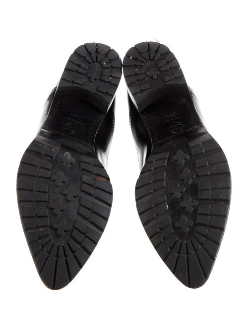 Chanel Interlocking CC Logo Leather Oxfords