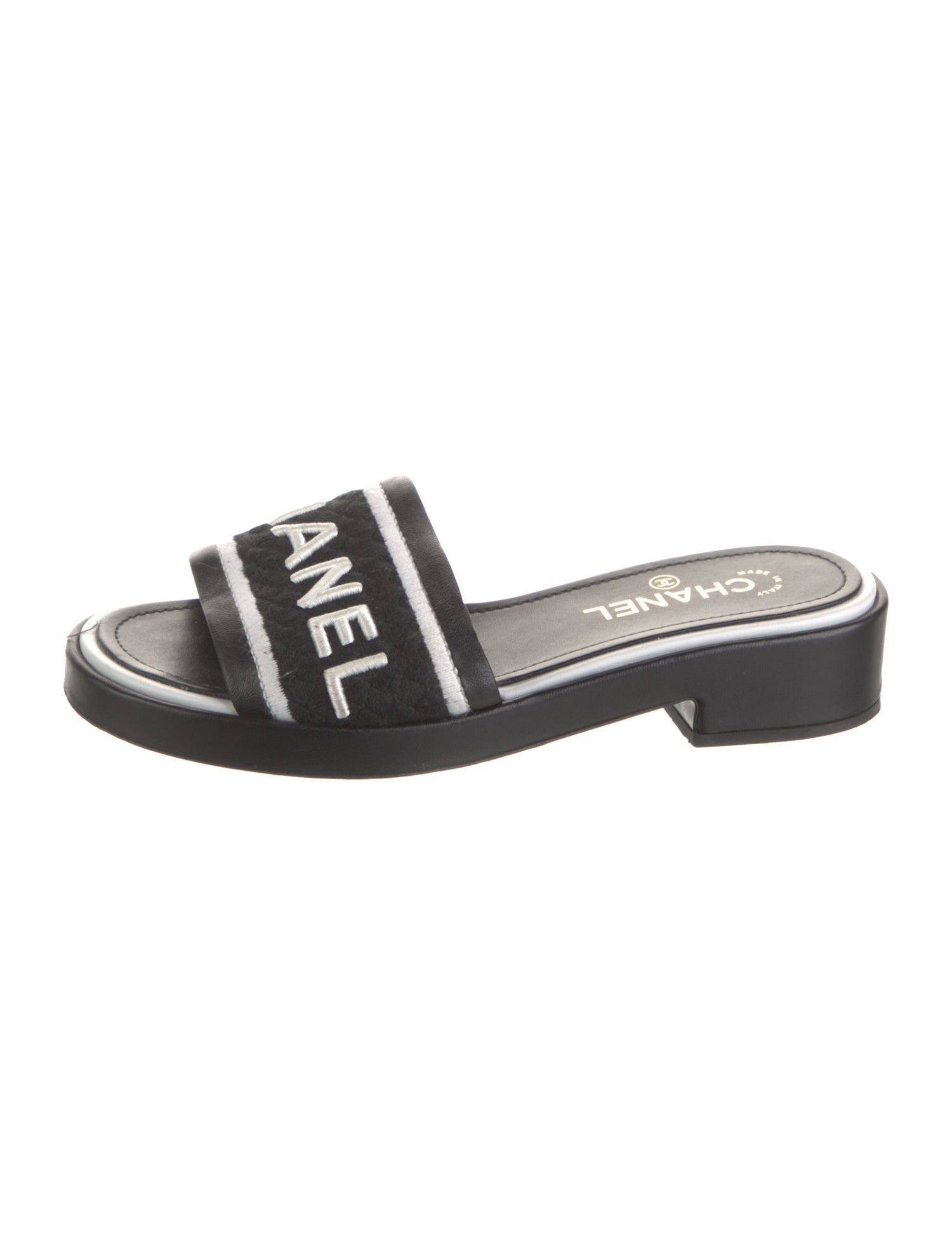 Chanel 2021 Interlocking CC Logo Slides