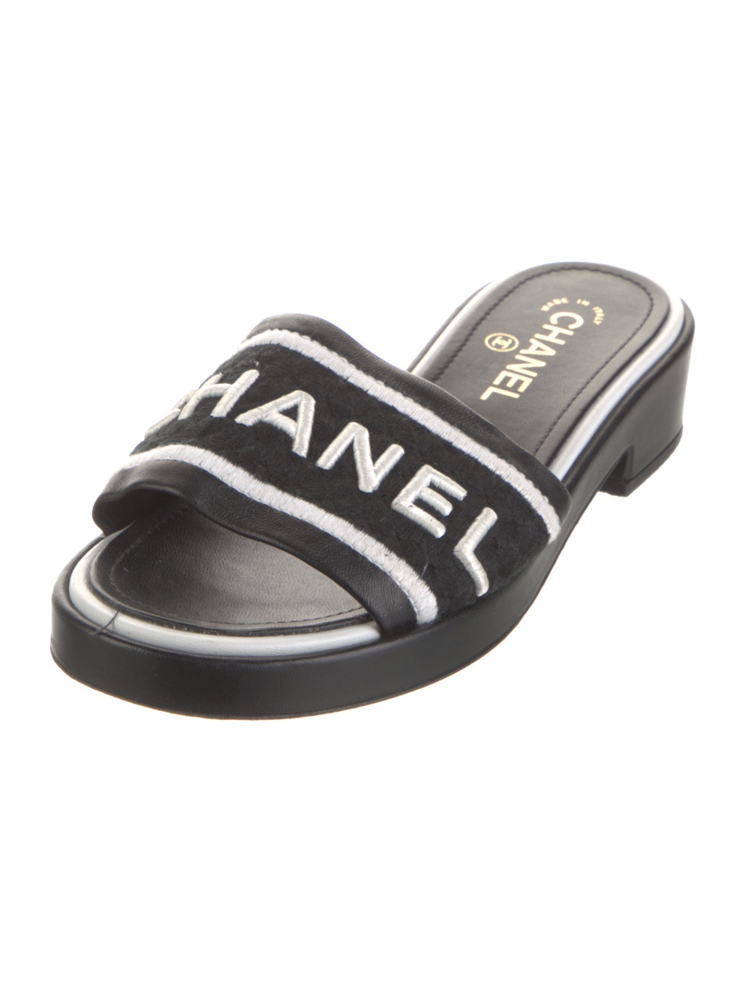 Chanel 2021 Interlocking CC Logo Slides