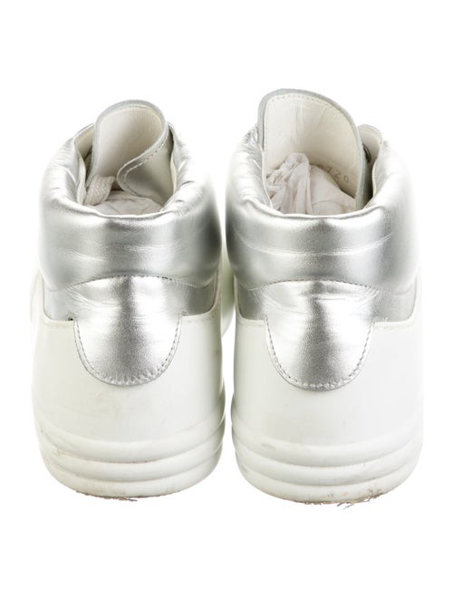 Chanel Interlocking CC Logo Leather Sneakers