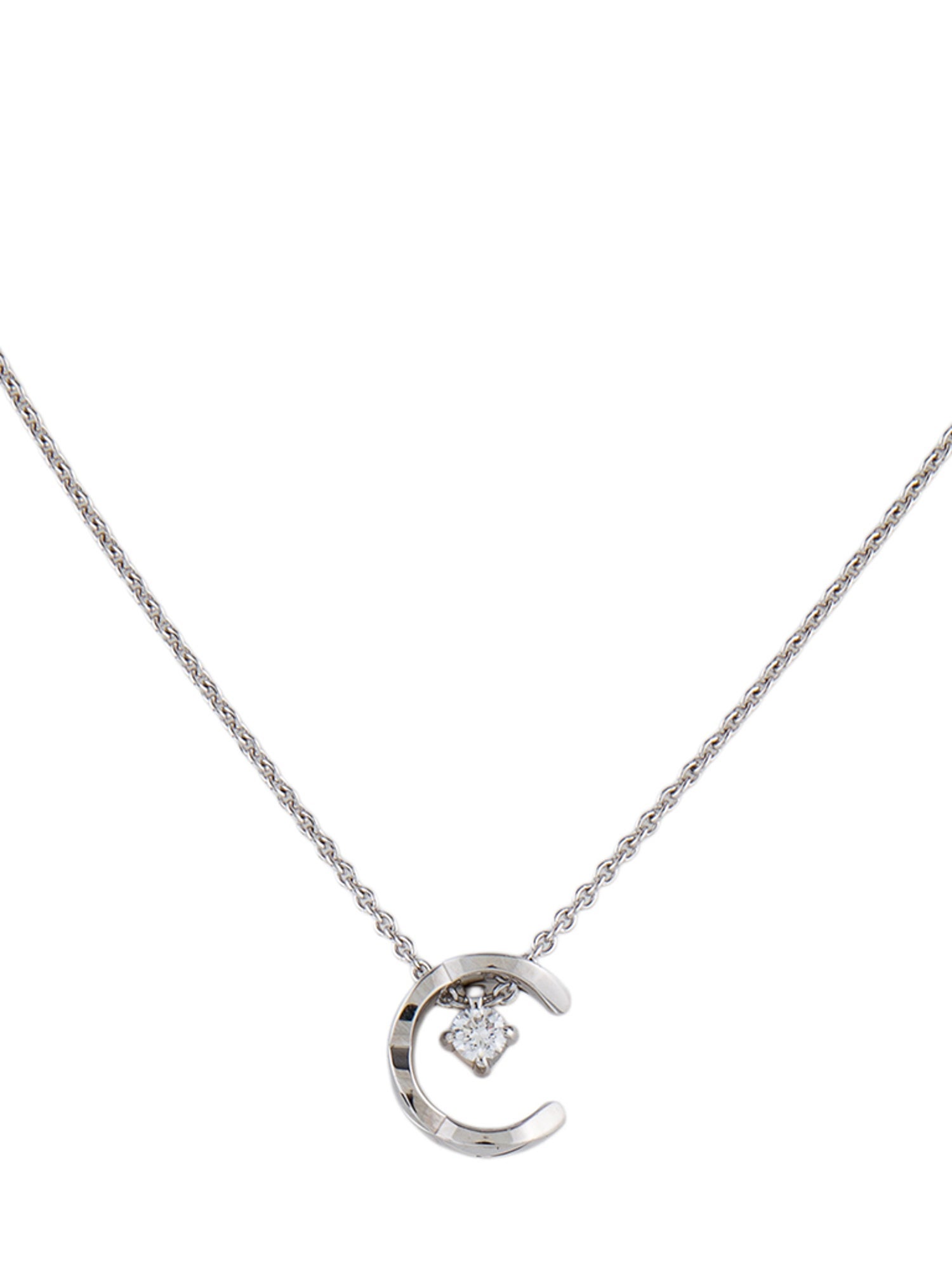 Chanel 18K Diamond Coco Crush Pendant Necklace