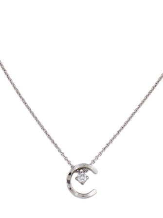 Chanel 18K Diamond Coco Crush Pendant Necklace