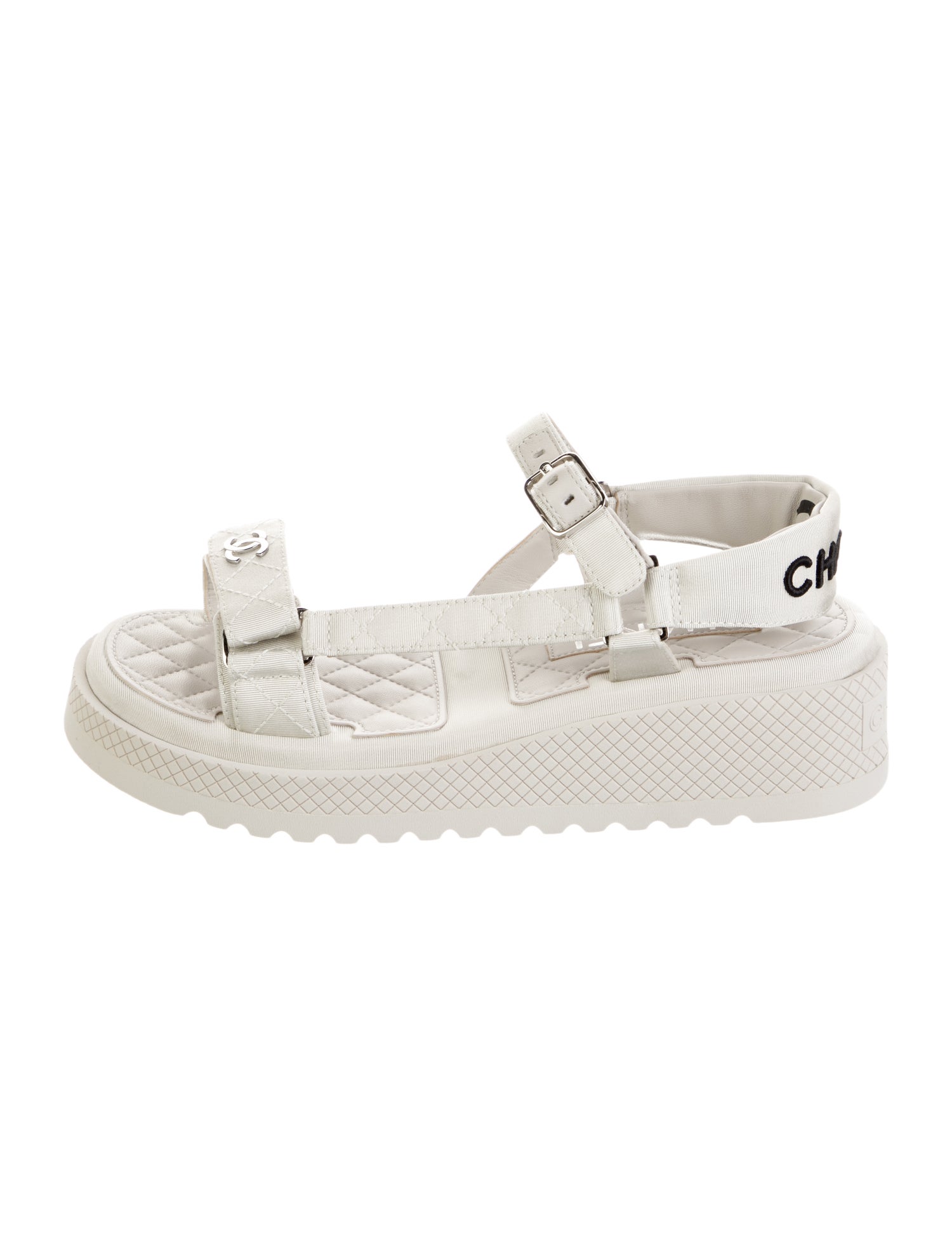 Chanel 2023 Interlocking CC Logo Sandals