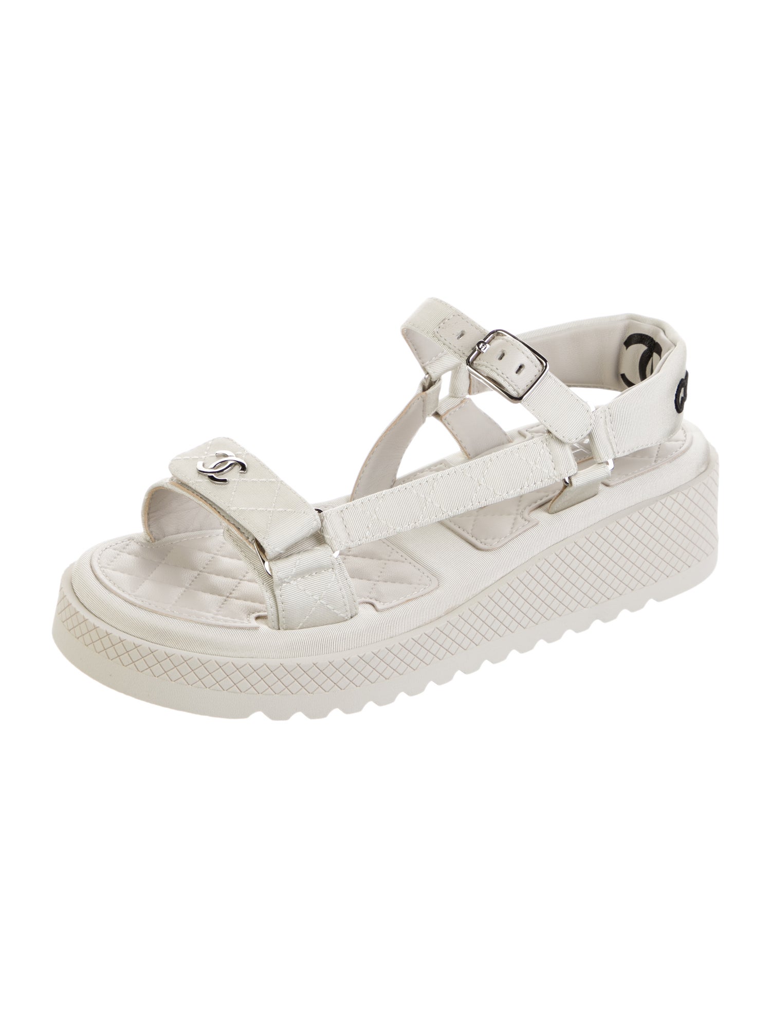 Chanel 2023 Interlocking CC Logo Sandals