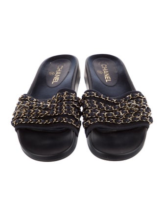 Chanel inter Karligraphy Accent Slides