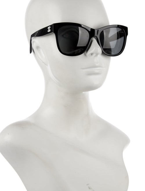 Chanel Interlocking CC Logo Wayfarer Sunglasses
