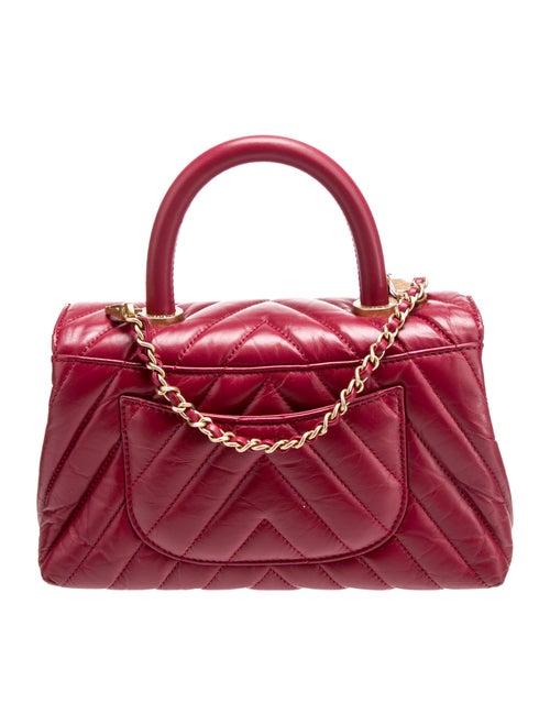 Chanel Chevron Mini Coco Handle Bag