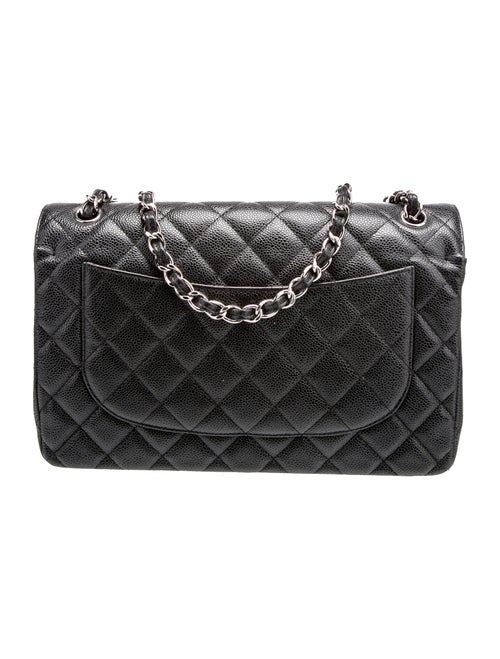 Chanel Quilted Caviar Jumbo Double Flap Bag