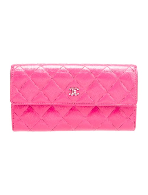 Chanel 2015-2016 Interlocking CC Logo Continental Wallet