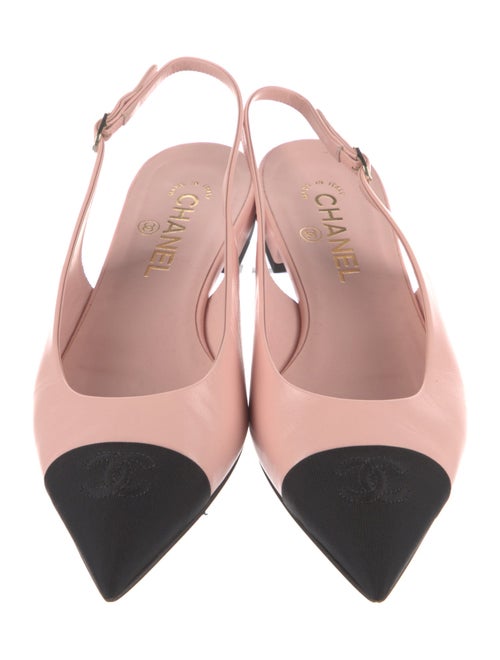 Chanel 2024 Interlocking CC Logo Slingback Flats