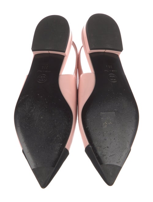 Chanel 2024 Interlocking CC Logo Slingback Flats