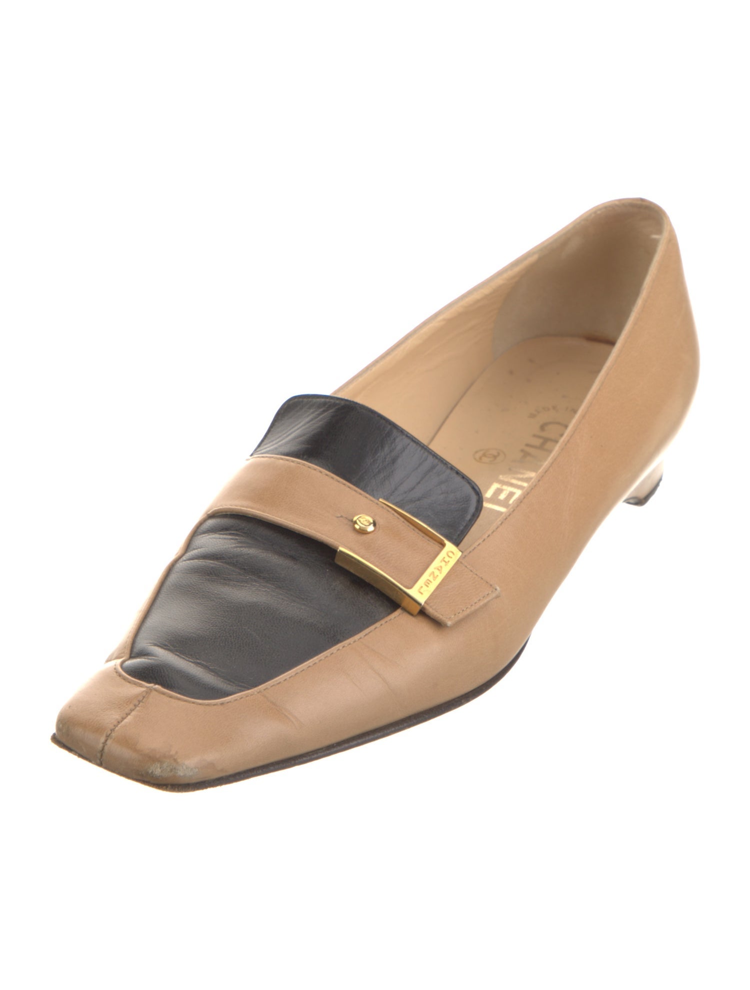 Chanel Vintage Interlocking CC Logo Loafers