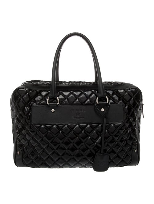 Chanel Quilted Travel Vinyl Bag