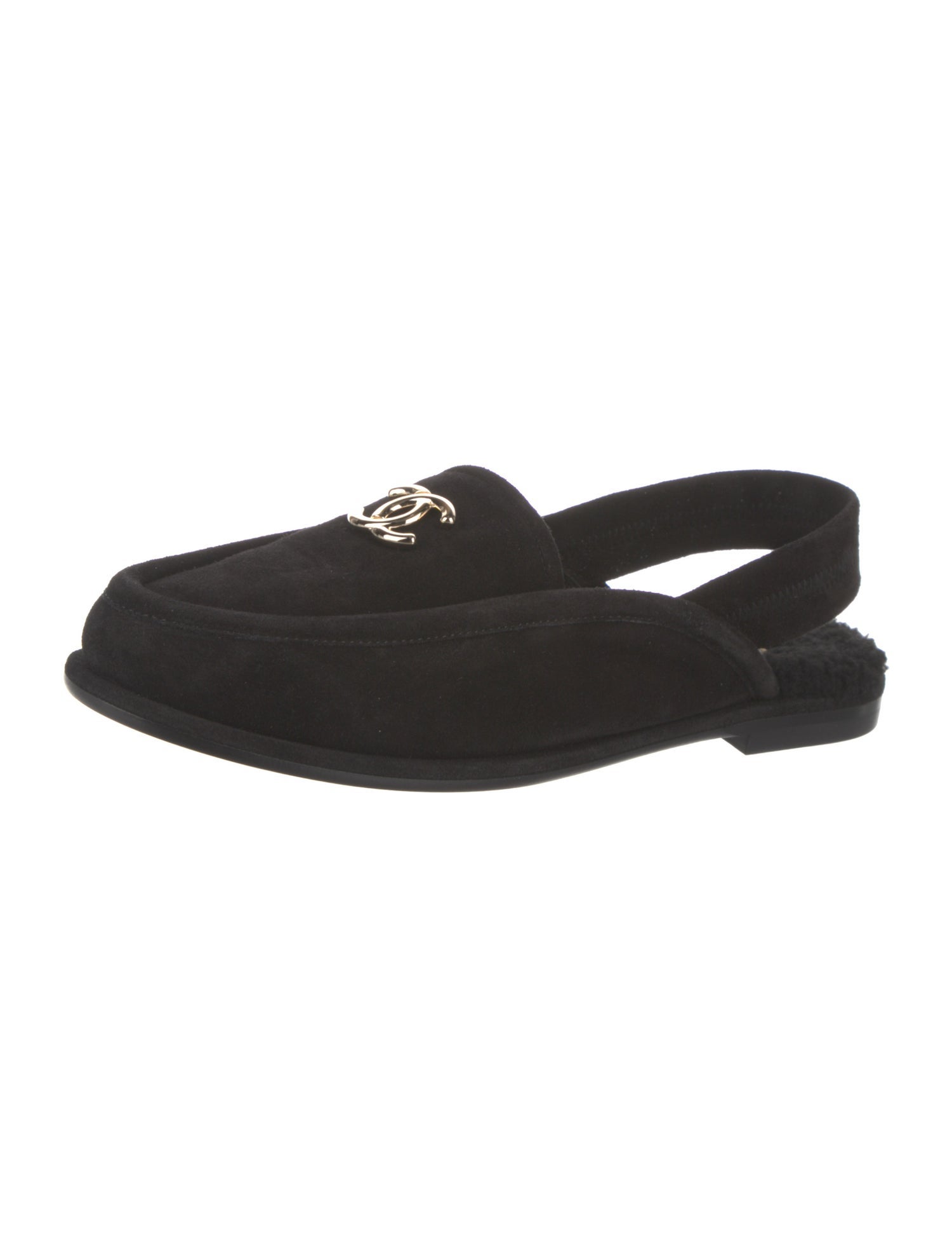 Chanel 2025 Interlocking CC Logo Slingback Flats w/ Tags