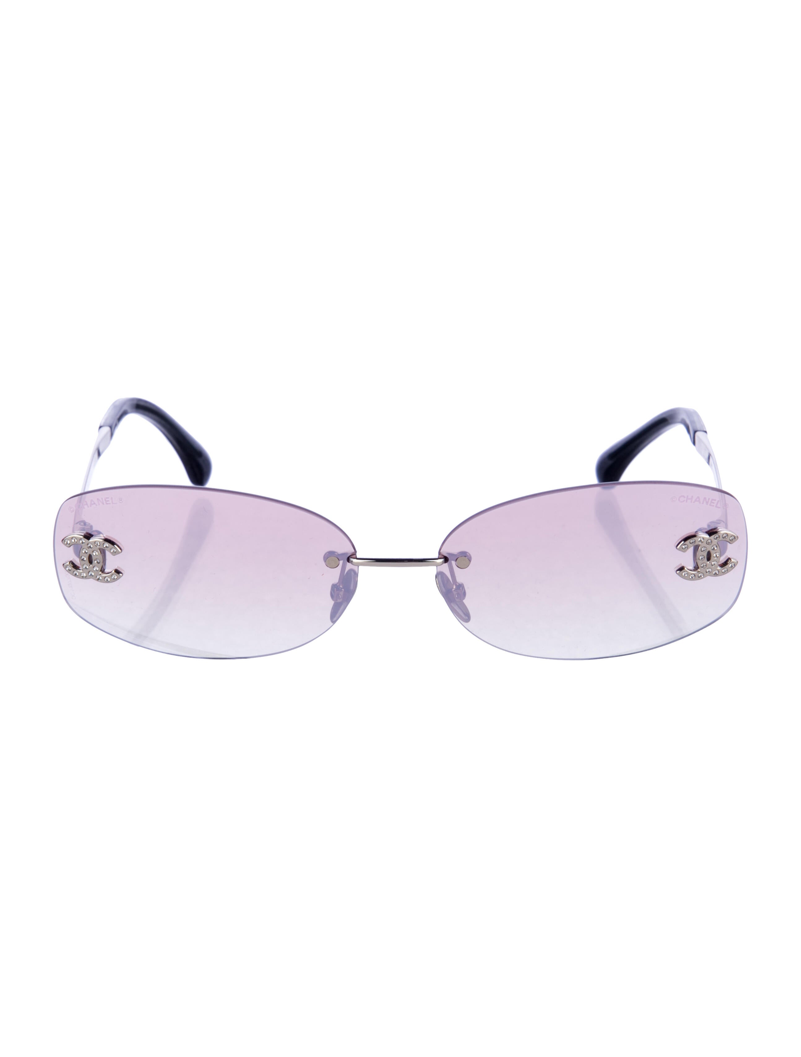 Chanel Interlocking CC Logo Shield Sunglasses