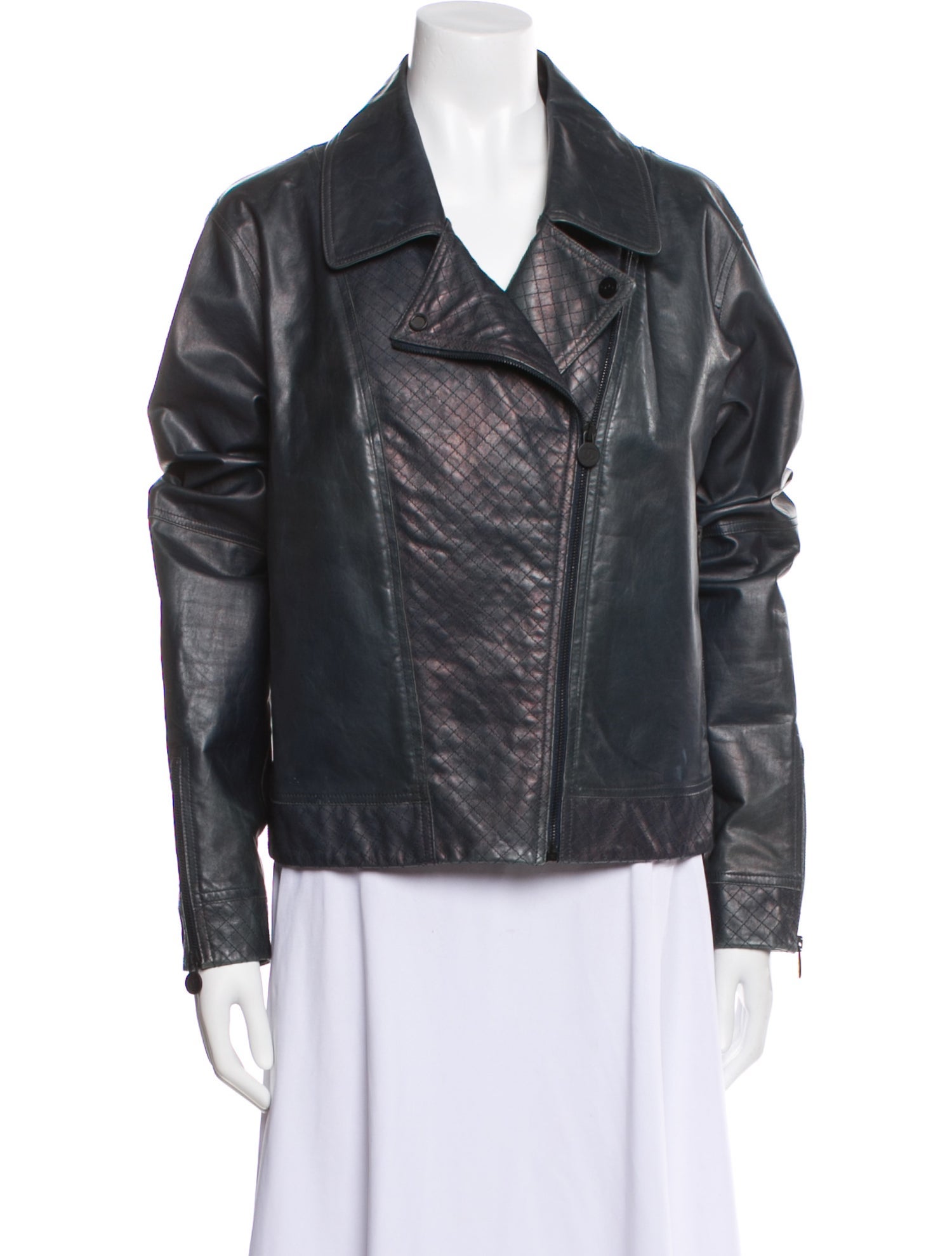 Chanel 2012 Leather Biker Jacket