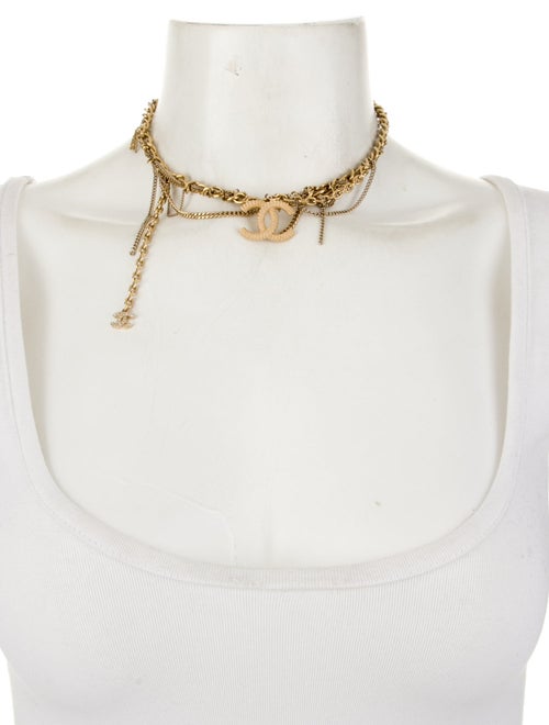 Chanel Strass CC Choker Necklace
