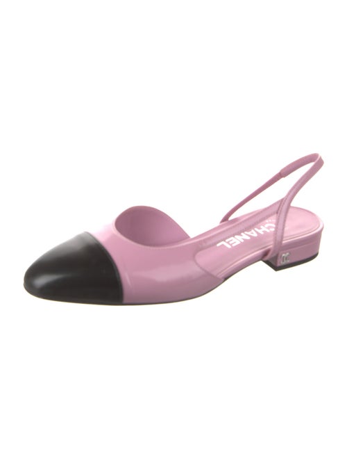 Chanel 2024 Interlocking CC Logo Slingback Flats