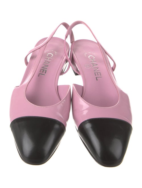 Chanel 2024 Interlocking CC Logo Slingback Flats