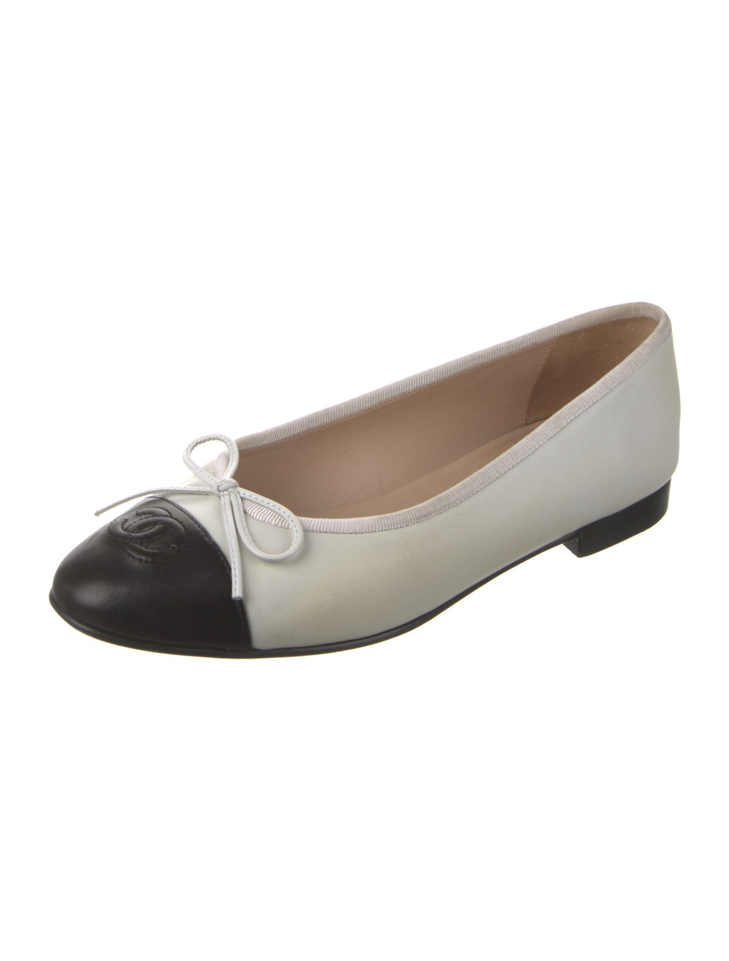 Chanel 2013 Interlocking CC Logo Ballet Flats