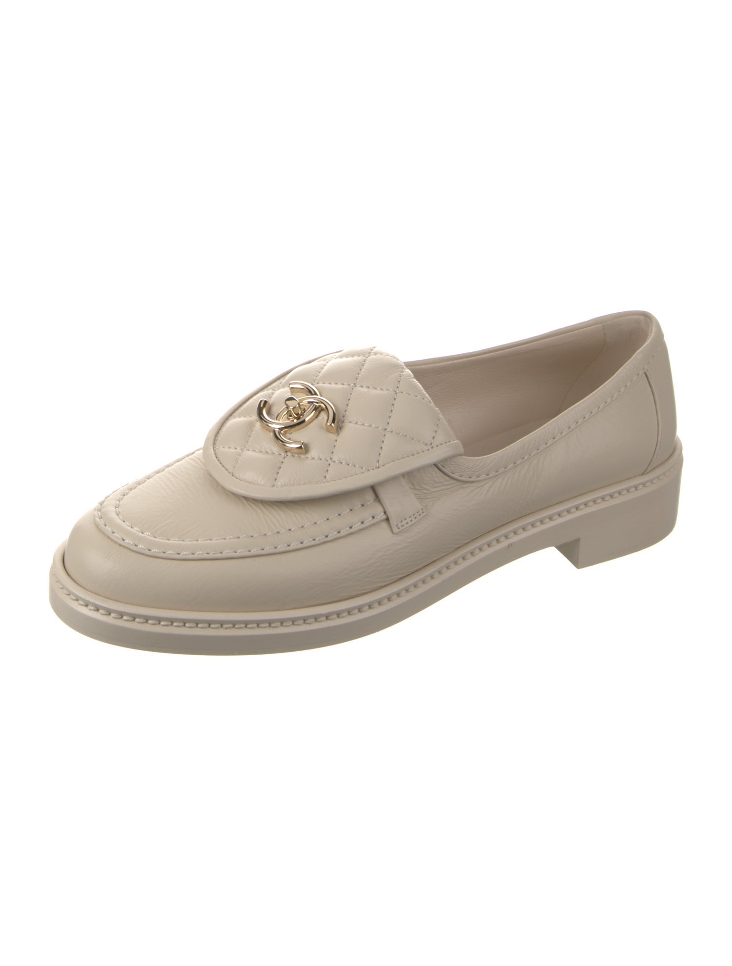 Chanel 2024 Interlocking CC Logo Loafers