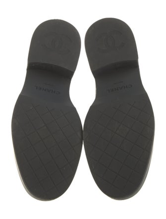 Chanel Interlocking CC Logo Leather Loafers