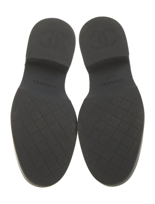 Chanel Interlocking CC Logo Leather Loafers