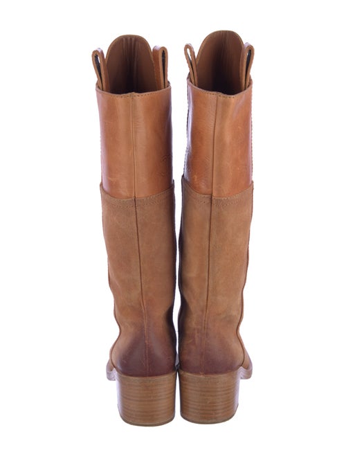 Chanel Interlocking CC Logo Suede Riding Boots