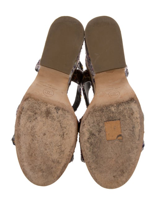 Chanel 2019 Interlocking CC Logo Slingback Sandals