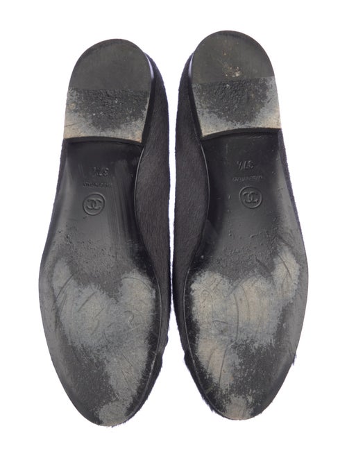 Chanel Interlocking CC Logo Ponyhair Flats