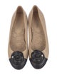Chanel Interlocking CC Logo Lambskin Flats