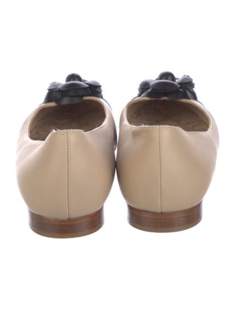 Chanel Interlocking CC Logo Lambskin Flats