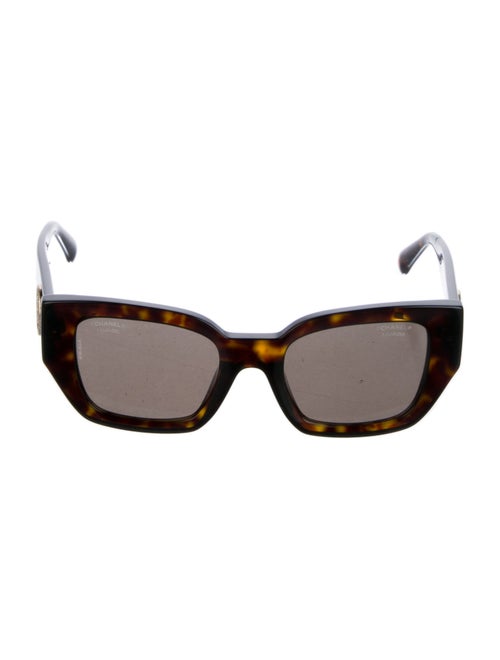 Chanel Interlocking CC Logo Square Sunglasses