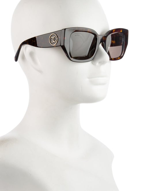Chanel Interlocking CC Logo Square Sunglasses