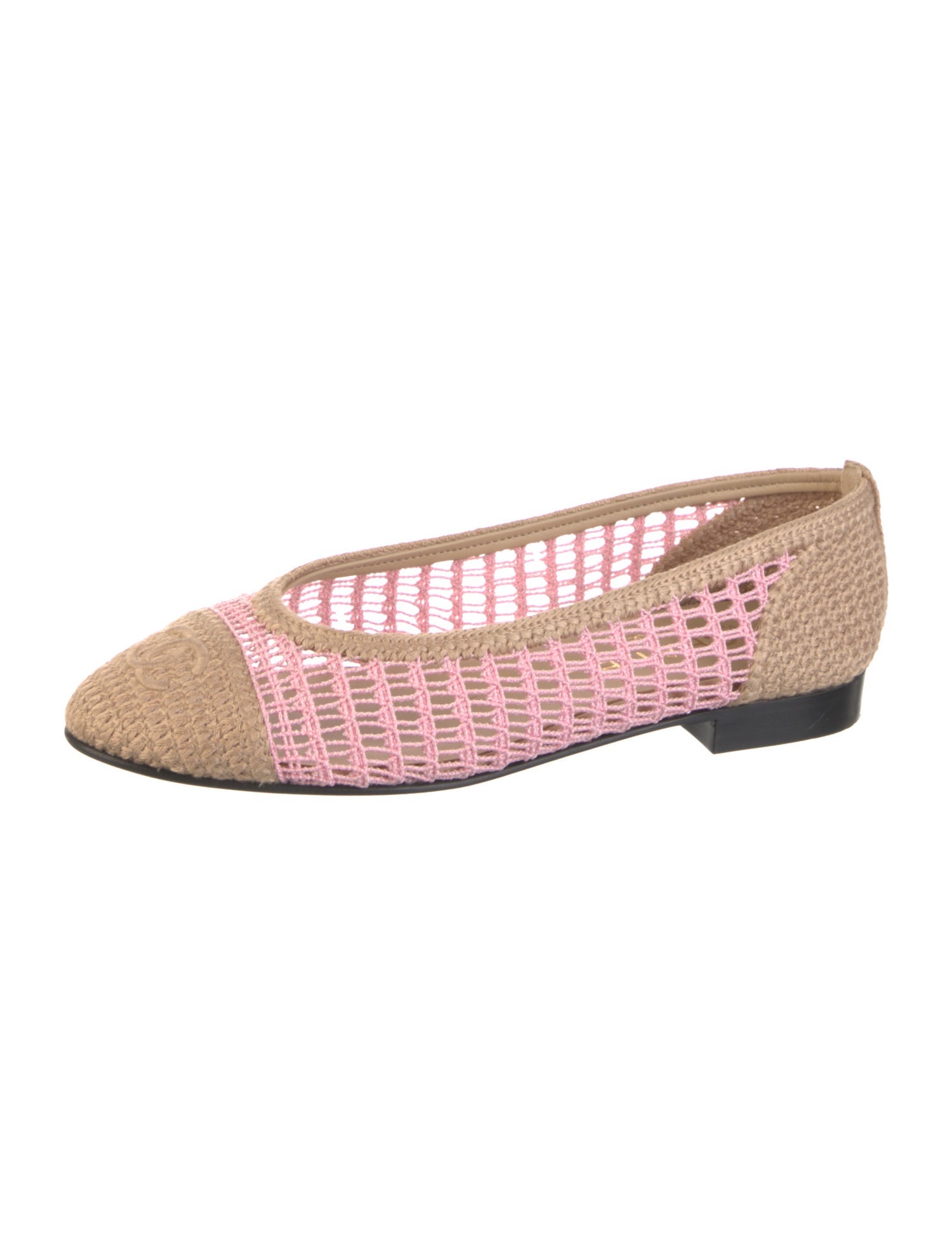 Chanel 2025 Interlocking CC Logo Ballet Flats