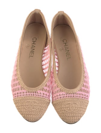 Chanel 2025 Interlocking CC Logo Ballet Flats