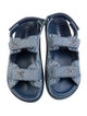 Chanel Interlocking CC Logo Denim Slingback Sandals
