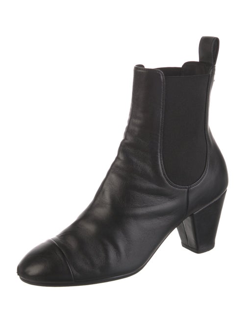 Chanel 2022 Interlocking CC Logo Chelsea Boots