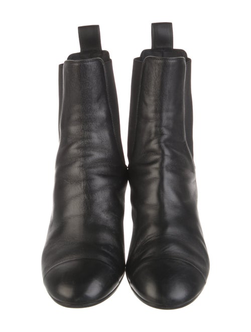 Chanel 2022 Interlocking CC Logo Chelsea Boots