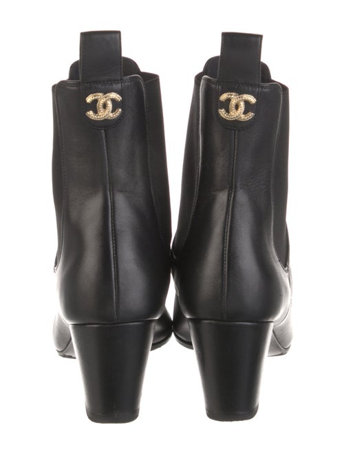 Chanel 2022 Interlocking CC Logo Chelsea Boots