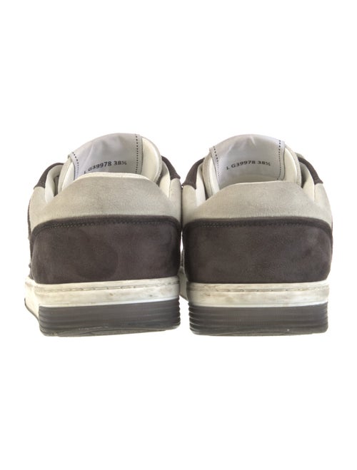 Chanel Interlocking CC Logo Suede Sneakers