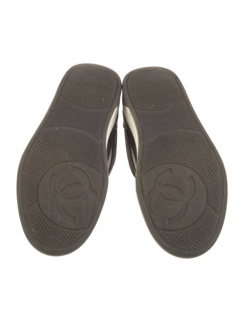 Chanel Interlocking CC Logo Suede Sneakers